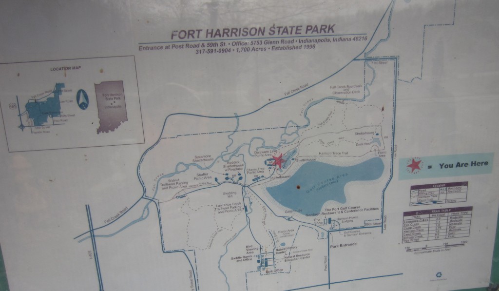 Fort Harrison State Park map