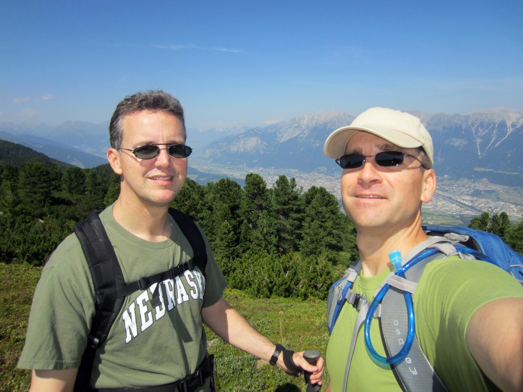 Mark and Chris above Innsbruck
